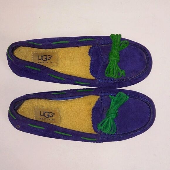 UGG Meena Slippers Royal Blue Sz 5 - Picture 3 of 10